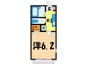 イ－・シティ 1Kの間取り