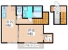 アクシス等々力 1DKの間取り