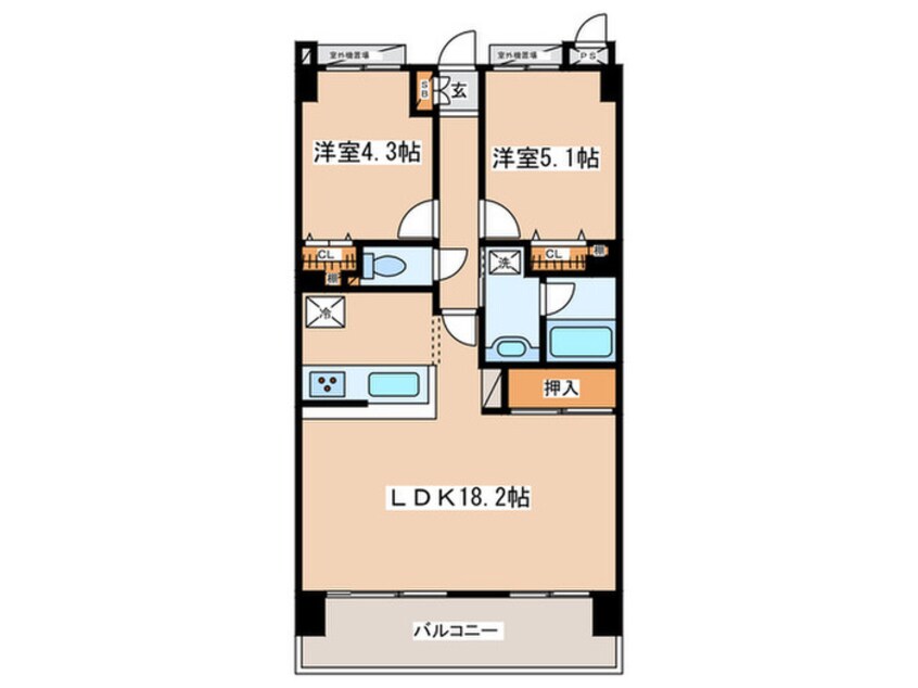 間取図 レクセルプラザ本厚木（1208）