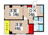 メゾンＹ－９５ 2DKの間取り
