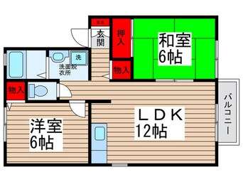 間取図 グリーンテリア第６