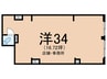 パティオ大泉学園 1Rの間取り