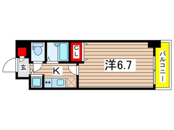 間取図 ガ－ラ・シティ深川扇橋(603)