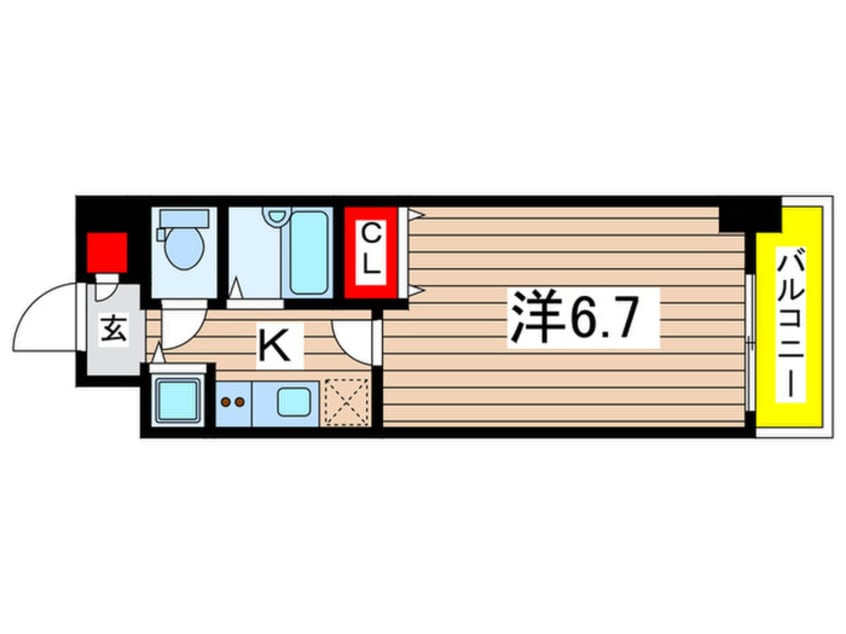 間取図 ガ－ラ・シティ深川扇橋(603)