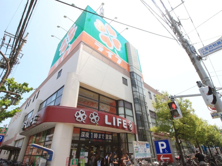 ライフ　深川猿江店(スーパー)まで363m ガ－ラ・シティ深川扇橋(603)