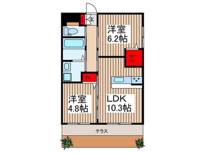 間取り図 Ｃｈａｔ　ｎｏｉｒ