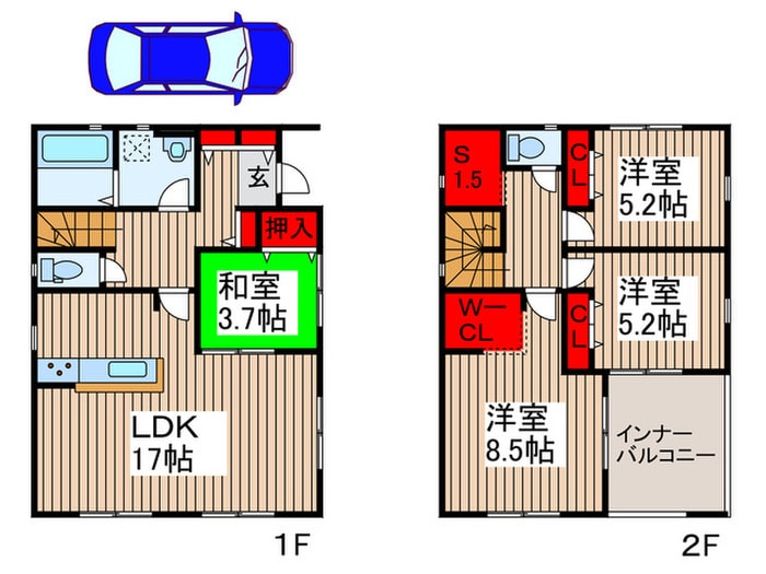 間取り図 Sumai-to上尾市上尾下01