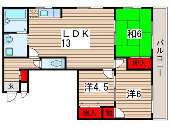 間取図 稲毛クレスト