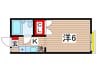 さくらヴィレッジ国立 1Kの間取り