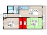 第２乙女屋マンション 2LDKの間取り