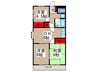 藤マンション大洲 3DKの間取り
