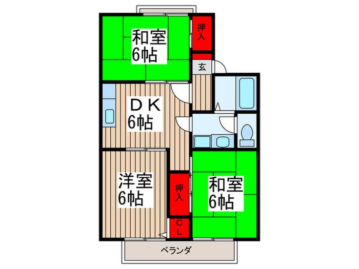 間取り図 ディアコートＣ
