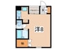 コルテ大手町Ｂ 1Rの間取り