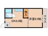 マイハウス学園町 1DKの間取り