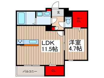 間取図 カーサスミレ　トレス