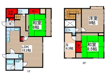 間取図 朝日ケ丘５丁目戸建