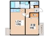 ソレイユ 1LDKの間取り