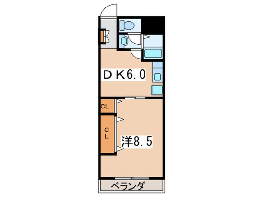間取図 コスモＡｏｉ三ツ沢