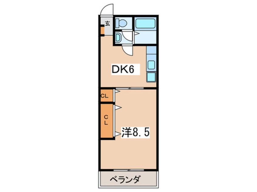 間取図 コスモＡｏｉ三ツ沢