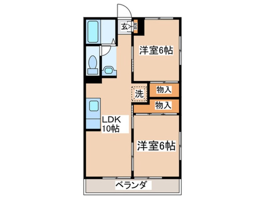 間取図 パレ・ドール小形