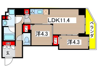 間取図 グランパセオ菊川