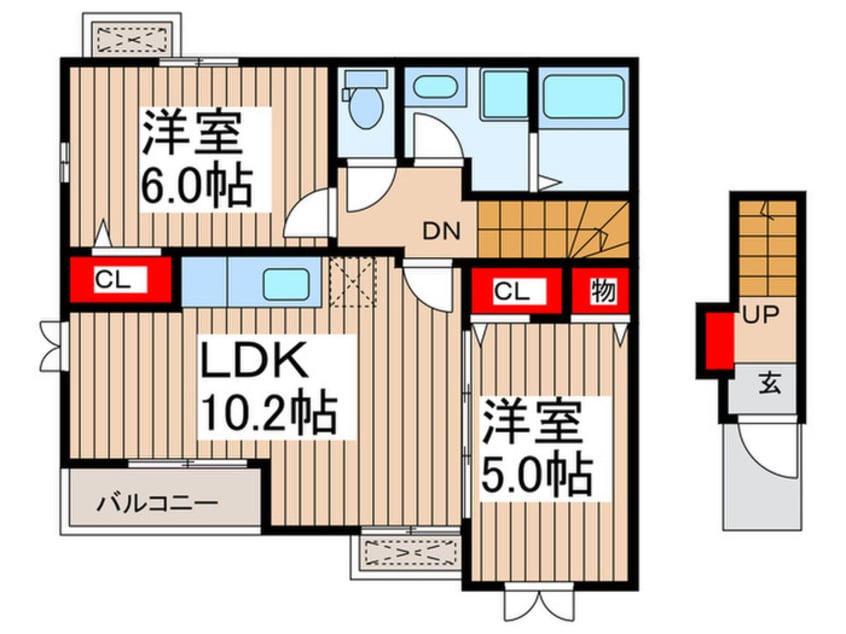間取図 カーサ　クアットロ
