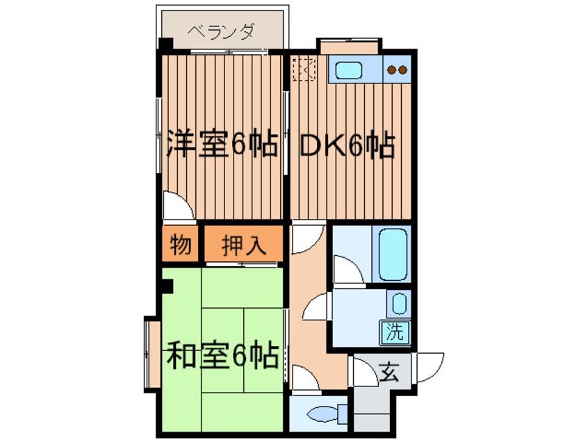 間取図 コスモプラザ
