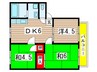 サンライズ陽明山 3DKの間取り