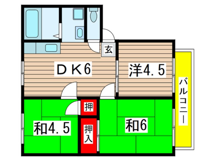 間取図 サンライズ陽明山