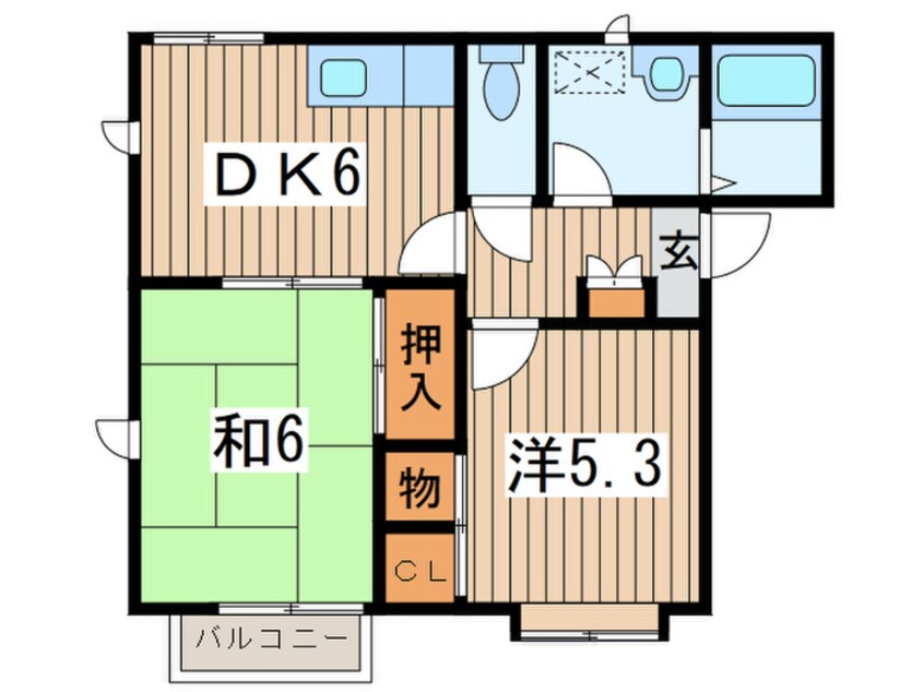 間取図 エクセレント花Ａ棟