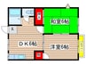 サザンキャビン和光 2DKの間取り