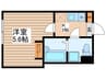 ガーデンズソフィア 1Kの間取り