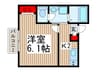 ヴィラート鳩ヶ谷 1Kの間取り
