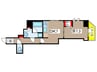 RYOGOKU STATION RESIDENCE 1DKの間取り