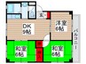 グリ－ンビレッジ中沢３号棟 3DKの間取り