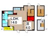 ARUITTE　AOI 1LDKの間取り