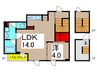 ARUITTE　AOI 1LDKの間取り