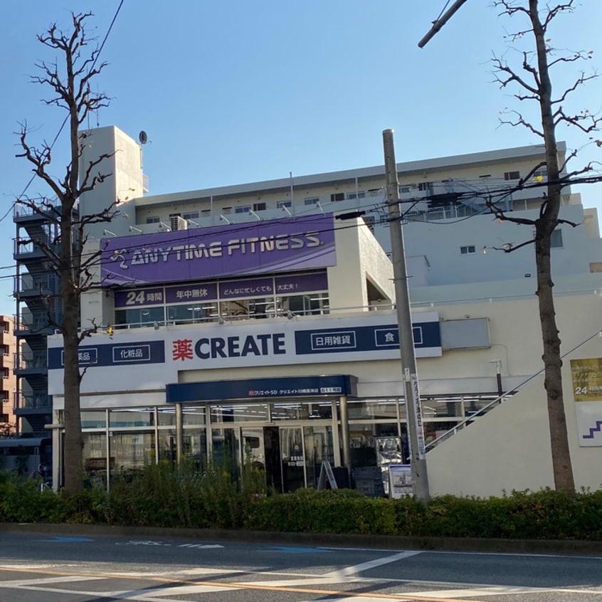 クリエイト・エスディー川崎高津店(ドラッグストア)まで224m 二子貸家