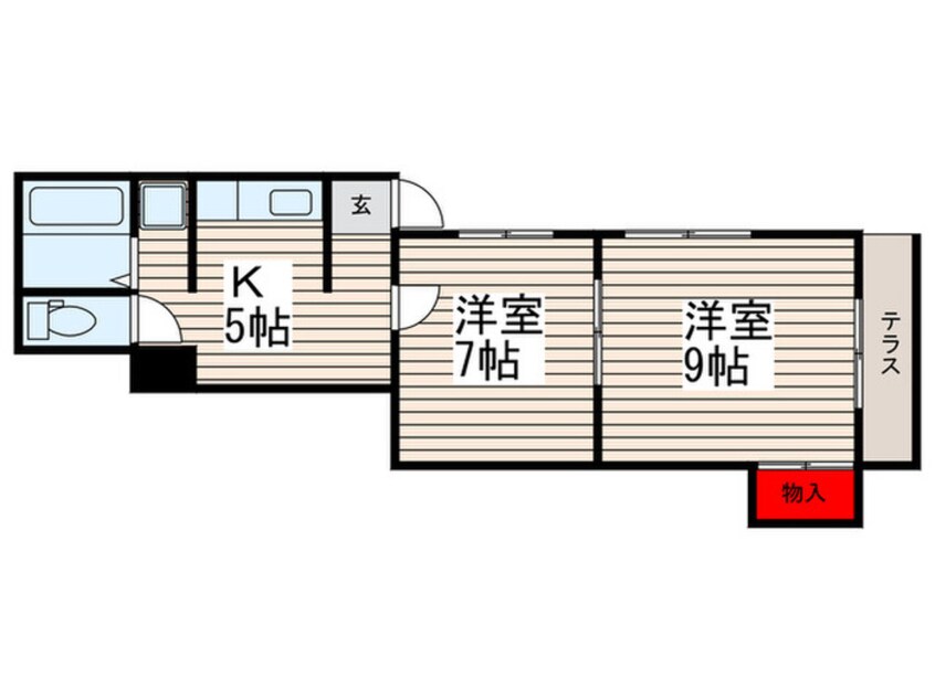 間取図 パレスホリケ９