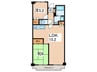 タウンコート湘南 2LDKの間取り