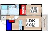 エルクレエ 1LDKの間取り