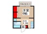 北新ムーンハイツ 1DKの間取り