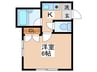 パ－ルハイツ 1Kの間取り