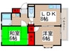 クレール相模台 2LDKの間取り
