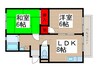 クレール相模台 2LDKの間取り