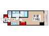 ラグゼナ松戸 1Kの間取り