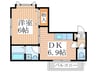 フュチュ－ル 1DKの間取り