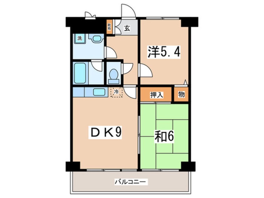 間取図 コンフォ－トソシアＫ