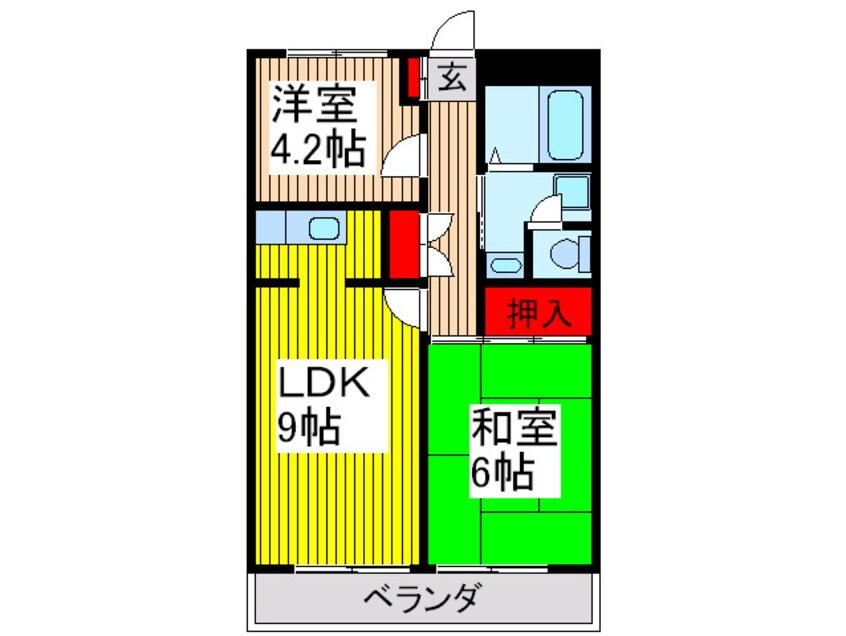 間取図 タナベハイツ