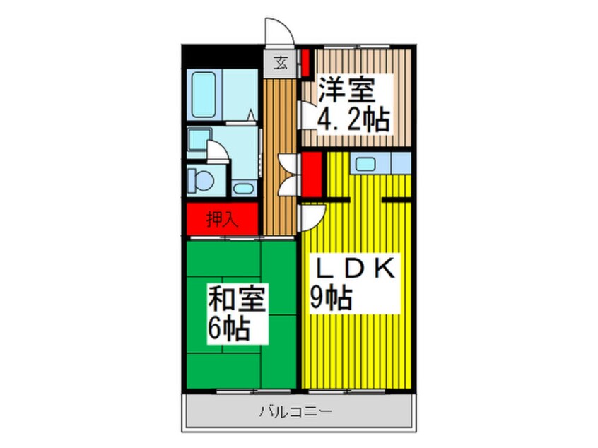 間取図 タナベハイツ